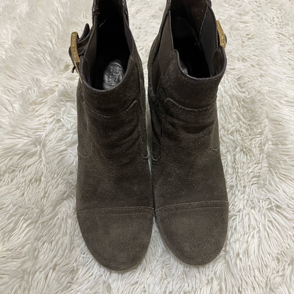 Tory Burch Adrienne Suede Wedge Booties - Size 9.5 - Picture 9 of 9